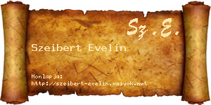 Szeibert Evelin névjegykártya