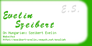 evelin szeibert business card